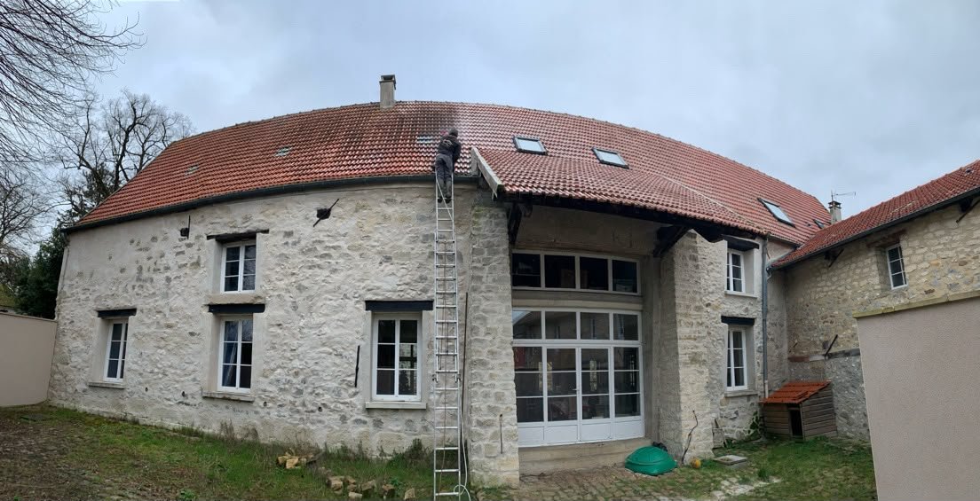 Toiture avant nettoyage